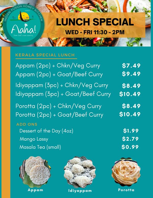 Aaha! South Indian/Kerala Restaurant